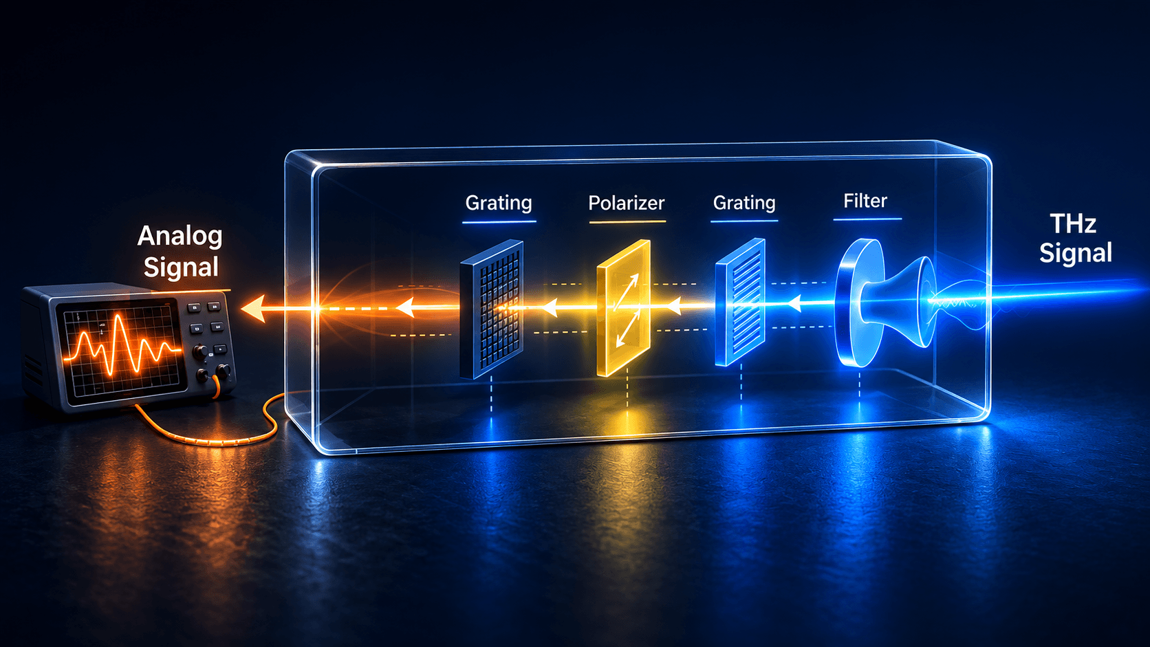 THz signal processing pipeline
